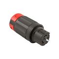 Product Image of Locking Connector, #10-6Awg, 50A, 250V, Black, Red, 2-Pole, 3-Wire, 0.44 To 1.06 In, CS8264EX