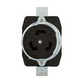 Product Image of Locking Receptacle, #10-6Awg, 50A, 250V, Back Wiring, Black, Single, 3-Pole, 4-Wire, Steel, CS8369