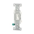 Product Image of Toggle Switch, #14-10Awg 15A, Flush Mount, 120/277V, Load Type: Motor Control, Fan, 1-Pole, Pvc, CSB115STW-SP