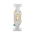Product Image of Commercial Toggle Switch, #14-10 Awg 15A 120/277V, Ivory, Load Type: Motor Control, Fan, 1-Pole, CSB115V