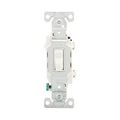 Product Image of Commercial Toggle Switch, #14-10 Awg 15A, 120/277V, Load Type: Motor Control, Fan, 1-Pole, Pvc, CSB115W