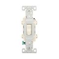 Product Image of Commercial Toggle Switch, #14-10 Awg 15A 120/277V, Light Almond, Load Type: Motor Control, Fan, CSB215LA
