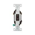 Product Image of Commercial Grade Toggle Switch, #14-10 Awg, 15A, 120/277V, Back & Side Wire, Screw, Brown, 3-Way, CSB315B