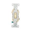 Product Image of Commercial Grade Toggle Switch, #14-10 Awg, 15A, 120/277V, Back & Side, Screw, Ivory, 3-Way, CSB315V