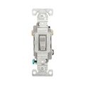 Product Image of Commercial Grade Toggle Switch, #14-10 Awg, 20A, 120/277V, Back & Side, Screw, Gray, 3-Way, CSB320GY