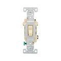 Product Image of Commercial Grade Toggle Switch, #14-10 Awg, 20A, 120/277V, Back & Side, Screw, Ivory, 3-Way, CSB320V