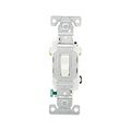 Product Image of Commercial Grade Toggle Switch, #14-10 Awg, 20A, 120/277V, Back & Side, Screw, White, 3-Way, CSB320W