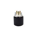 Product Image of Auto Grip Locking Plug, #18-8 Awg, 20A, 480V, Auto Grip, L12-20, 3-Pole, 3-Wire, 0.38 To 1 In, CWL1220P