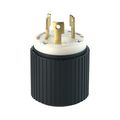 Product Image of Auto Grip Locking Plug, #18-8 Awg, 30A, 480V, Auto Grip, L12-30, 3-Pole, 3-Wire, 0.38 To 1 In, CWL1230P