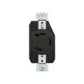 Product Image of Auto Grip Locking Receptacle, #14-8 Awg, 30A, 480V, Black, Single, L12-30, 3-Pole, 3-Wire, CWL1230R