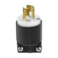 Product Image of Safety Grip Locking Plug, #16-12 Awg 20A, 250V, Safety Grip, L2-20, 2-Pole, 2-Wire, 0.38 To 1 In, CWL220P-6