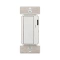 Product Image of Decorator Dimmer, Preset Feature, #14 -12 Awg 120V, Slide Actuator, Wire Lead Connect, White, DLC03P-W