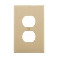 Product Image of Duplex Receptacle Wallplate, Premarked "Emergency", 10% Deeper Than Standard, 1-Gang, EM93101