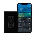 Product Image of Plt Wi-Fi Smart Duplex Receptacle, Neutral Required, 120V, Split Control 15A, 1/2 Hp, 120V Black, EWFTRCR15-BK-BX-L