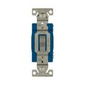 Product Image of Ezlink Modular Toggle Switch, 15 A, 120-277 Vac, 60 Hz, Single-Pole, Three-Wire, Gray, EZ1201GY