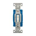 Product Image of Ezlink Modular Toggle Switch, 15 A, 120-277 Vac, 60 Hz, 3-Pole, 4-Wire, Light Almond, EZ1203LA