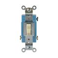 Product Image of Ezlink Modular Toggle Switch, 15 A, 120-277 Vac, 60 Hz, Three-Pole, Four-Wire, Ivory, EZ1203V