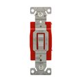 Product Image of Ezlink Modular Toggle Switch, 20 A, 120-277 Vac, 60 Hz, Single-Pole, Three-Wire, Gray, EZ1221GY