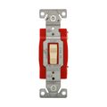 Product Image of Ezlink Modular Toggle Switch, 20 A, 120-277 Vac, 60 Hz, Single-Pole, Three-Wire, Ivory, EZ1221V
