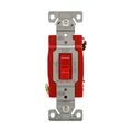 Product Image of Ezlink Modular Toggle Switch, 20 A, 120-277 Vac, 60 Hz, Three-Pole, Four-Wire, Red, EZ1223RD