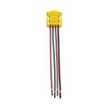 Product Image of Ezlink Modular Switch Connector, 20 A, 120-277 Vac, 60 Hz, 3-Pole, Solid, 4-Wire, Yellow, EZ3WSWSOL