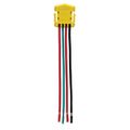 Product Image of Ezlink Modular Switch Connector, 20 A, 120-277 Vac, 60 Hz, 3-Pole, Stranded, 4-Wire, Yellow, EZ3WSWSTR