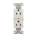 Product Image of Ezlink Modular Duplex Receptacle, 15 A, 125 Vac, 60 Hz, Nema 5-15R, Three-Wire, Red, EZ5262RD