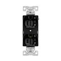 Product Image of Ezlink Modular Duplex Receptacle, 20 A, 125 Vac, 60 Hz, Dual Controlled, 3-Wire, Black, EZ5362CDBK