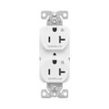 Product Image of Ezlink Modular Duplex Receptacle, 20 A, 125 Vac, 60 Hz, Dual Controlled, 3-Wire, White, EZ5362CDW