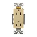 Product Image of Ezlink Modular Decorator Receptacle, 15 A, 125 Vac, 60 Hz, Split Control, 3-Wire, Ivory, EZ6262SCV