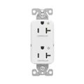 Product Image of Ezlink Modular Decorator Receptacle, 20 A, 125 Vac, 60 Hz, Dual Controlled, 3-Wire, Green, EZ6362CDGN