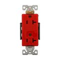 Product Image of Ezlink Modular Decorator Receptacle, 20 A, 125 Vac, 60 Hz, Nema 5-20R, Three-Wire, Red, EZ6362RD
