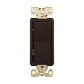 Product Image of Ezlink Modular Decorator Switch, 15 A, 120-277 Vac, 60 Hz, Single-Pole, Three-Wire, Brown, EZ7601B