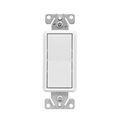 Product Image of Ezlink Modular Decorator Switch, 15 A, 120-277 Vac, 60 Hz, Single-Pole, Three-Wire, White, EZ7601W