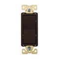 Product Image of Ezlink Modular Decorator Switch, 15 A, 120-277 Vac, 60 Hz, Three-Pole, Four-Wire, Brown, EZ7603B