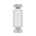 Product Image of Ezlink Modular Decorator Switch, 15 A, 120-277 Vac, 60 Hz, Three-Pole, Four-Wire, White, EZ7603W
