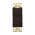 Product Image of Ezlink Modular Decorator Switch, 20 A, 120-277 Vac, 60 Hz, Single-Pole, Three-Wire, Brown, EZ7621B