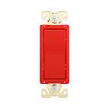 Product Image of Ezlink Modular Decorator Switch, 20 A, 120-277 Vac, 60 Hz, Single-Pole, Three-Wire, Red, EZ7621RD