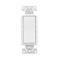 Product Image of Ezlink Modular Decorator Switch, 20 A, 120-277 Vac, 60 Hz, Single-Pole, Three-Wire, White, EZ7621W