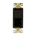 Product Image of Ezlink Modular Decorator Switch, 20 A, 120-277 Vac, 60 Hz, Three-Pole, Four-Wire, Black, EZ7623BK