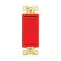 Product Image of Ezlink Modular Decorator Switch, 20 A, 120-277 Vac, 60 Hz, Three-Pole, Four-Wire, Red, EZ7623RD