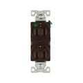 Product Image of Ezlink Modular Duplex Hg Receptacle, 15 A, 125 Vac, 60 Hz, Brown, Three-Wire, EZ8200B