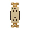 Product Image of Ezlink Modular Decorator Hg Receptacle, 15 A, 125 Vac, 60 Hz, Ivory, Three-Wire, EZ8262V