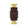 Product Image of Ezlink Modular Decorator Hg Receptacle, 20 A, 125 Vac, 60 Hz, Brown, Three-Wire, EZ8362B