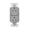 Product Image of Ezlink Modular Gfci, 15 A, 125 Vac, 60 Hz, Gray, Three-Wire, EZGF15GY