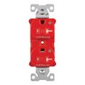 Product Image of Ezlink Modular Duplex Receptacle, 20 A, 125 Vac, 60 Hz, Tamper-Resistant, Dual Controlled, Red, EZTR5362CDRD