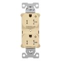 Product Image of Ezlink Modular Duplex Receptacle, 20 A, 125 Vac, Tamper-Resistant, Dual Controlled, Ivory, EZTR5362CDV
