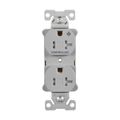 Product Image of Ezlink Modular Duplex Receptacle, 20 A, 125 Vac, 60 Hz, Tamper-Resistant, Half Controlled Gray, EZTR5362CHGY