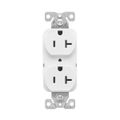 Product Image of Ezlink Modular Duplex Receptacle, 20 A, 125 Vac, 60 Hz, Tamper-Resistant, 3-Wire, White, EZTR5362W