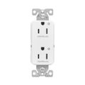 Product Image of Ezlink Modular Decorator Receptacle, 15A, 125 Vac, Tamper-Resistant, Dual Controlled, White, EZTR6262CDW